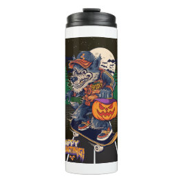 LOBO EN HALLOWEEN THERMOSBECHER