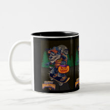 LOBO EN HALLOWEEN Zwei-Tone-KAFFEE-TASSE