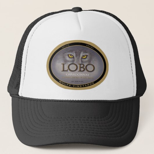 Lobo Wines Fernlastfahrer-Hut Truckerkappe (Vorderseite)