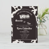 Lobola Roora African Traditional Wedding Cow Print Einladung (Stehend Vorderseite)
