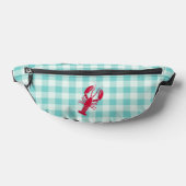 Lobster auf Blue Gingham Bauchtasche (Ablage )