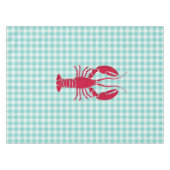 Lobster auf Blue Gingham Tischdecke (Vorderseite (Horizontal))