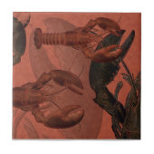 Lobster auf Drucktafel Fliese (Vorderseite)