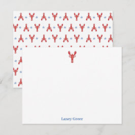 Lobster Bake Lobster Roll Classic Coastal Mitteilungskarte