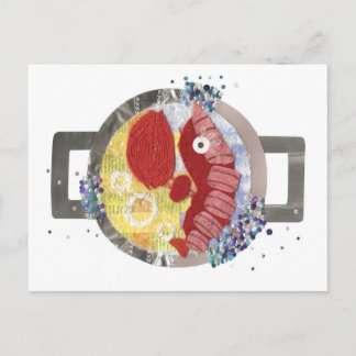 Lobster Beach No Background Postkarte