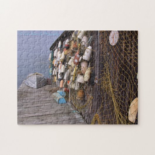 Lobster Boat Shack - Maine Jigsaw Puzzle (Horizontal)