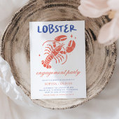 Lobster Boil Scribble Coastle Engagement Party Einladung