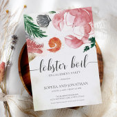 Lobster Boil Watercolor Einfache Einsatzpartei Einladung