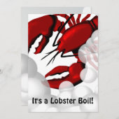 Lobster Boiling Dinner Einladung (Vorne/Hinten)