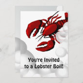 Lobster Boiling Dinner Einladung (Vorne/Hinten)