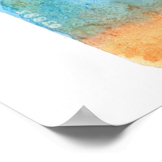 Lobster Buoy Print Poster (Ecke)