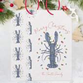 Lobster Christmas Card Geschenkanhänger