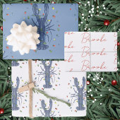 Lobster Christmas  Geschenkpapier Set