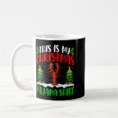 Lobster Christmas Tree Pajama Shirt Lobster Xmas L Kaffeetasse (Links)
