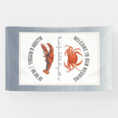 Lobster & Crab Wedding Willkommenskammer Banner (Horizontal)