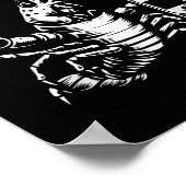 Lobster Crawfish Holding Beer Bottle Funny Crayfis Poster (Ecke)