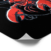 Lobster Crayfish Yee Claw Funny Crawfish Pun Men W Poster (Ecke)