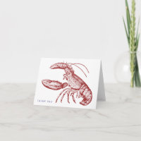 Lobster Danke Karte