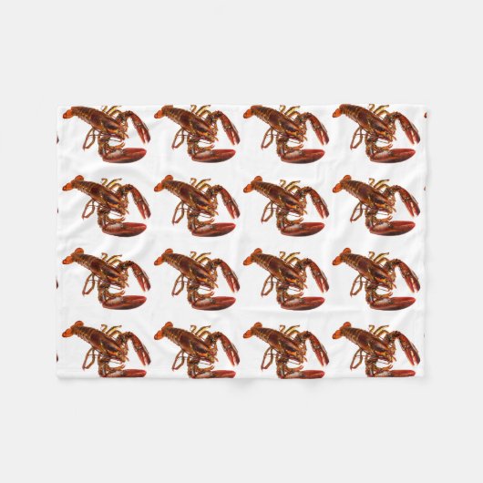 Lobster Fleece Blanket (Vorderseite (Horizontal))