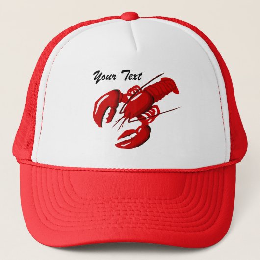 Lobster Hat Template Truckerkappe (Vorderseite)