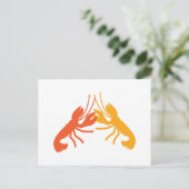 LOBSTER Krebsbekämpfung Postkarte (Stehend Vorderseite)
