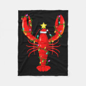 Lobster Lighting Xmas Tree Matching Lobster Christ Fleecedecke (Vorderseite)