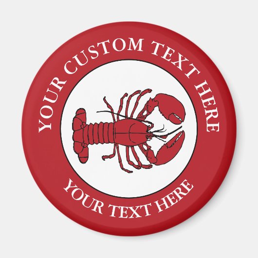 Lobster-Logo-Symbol Magnet (Vorne)