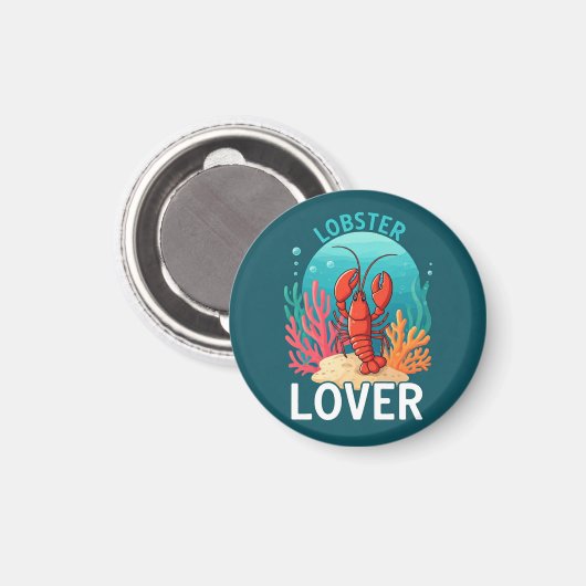 Lobster Lover Magnet (Vorderseite/Rückseite)