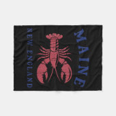 Lobster Maine New England Cool Seafood Lover Men W Fleecedecke (Vorderseite (Horizontal))