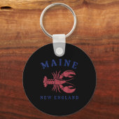 Lobster Maine New England Cool Seafood Lover Men W Schlüsselanhänger (Vorderseite)