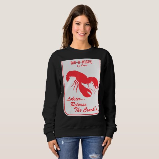 Lobster Maine New England Meeresfrüchte Shore Aben Sweatshirt (Vorne ganz)