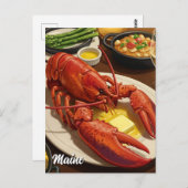 Lobster Maintravel Postkarte (Vorne/Hinten)