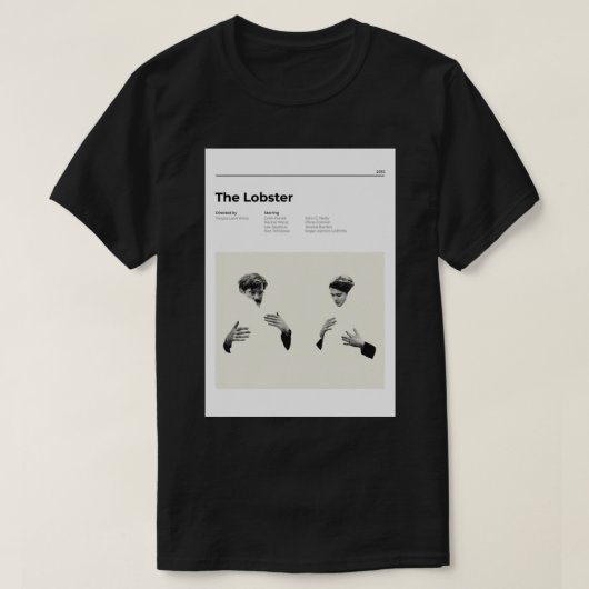 Lobster - Minimalistisches Filmposter - Yorgos Lan T-Shirt (Design vorne)