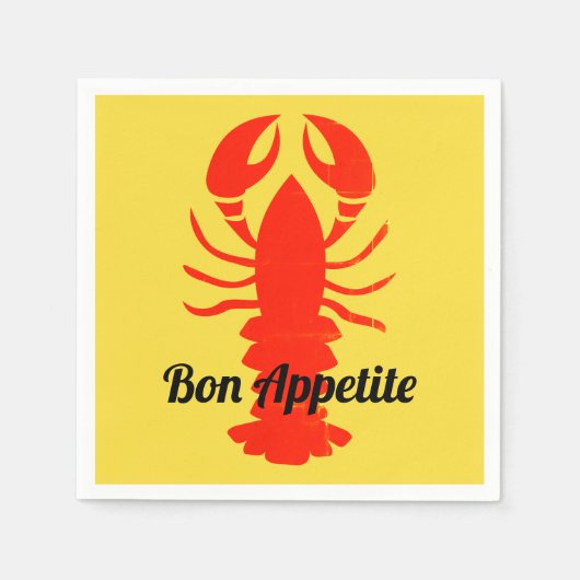 Lobster Napkins Serviette (Vorderseite)