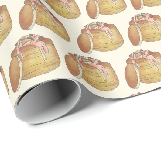 Lobster Newberg Seafood Dinner Party Geschenkpapier (Rolleneckpunkt)