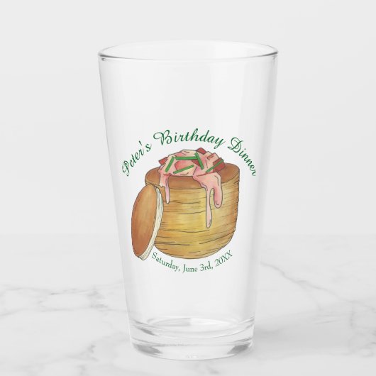 Lobster Newberg Seafood Dinner Party Glas (Vorderseite)