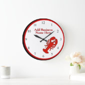 Lobster Personal Business Clock Schwarze Zahlen Große Wanduhr (Zuhause)