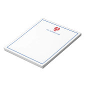 Lobster Personalisiert Notepad Notizblock (Rotiert)