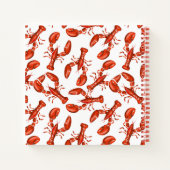 Lobster Personalisiert Seafood Rezept Notebook Notizblock (Rückseite)