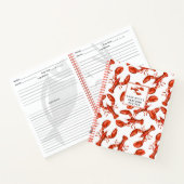 Lobster Personalisiert Seafood Rezept Notebook Notizblock (Innenseite)