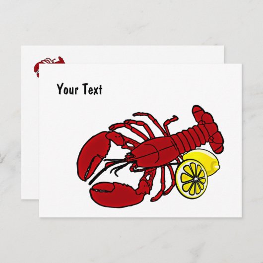 Lobster Postcard - Mainstream Lobster Postcard Postkarte (Vorne/Hinten)