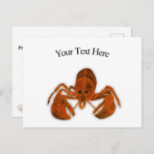 Lobster Postcard Postkarte (Vorne/Hinten)