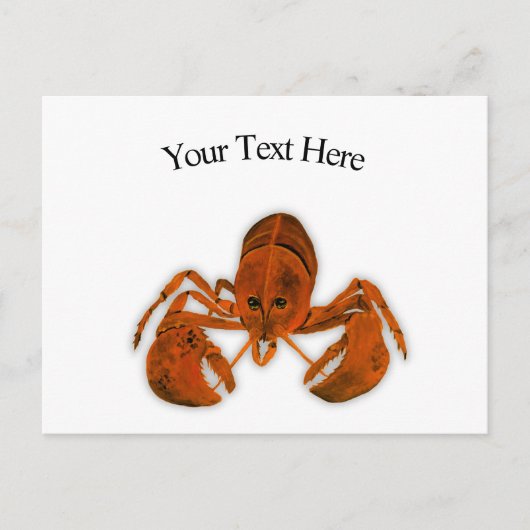 Lobster Postcard Postkarte (Vorderseite)