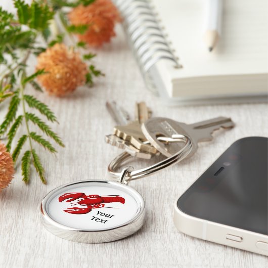 Lobster Premium Keychain Template Schlüsselanhänger (Seite)