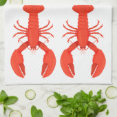 Lobster Quartett Küchentücher (Gefaltet)