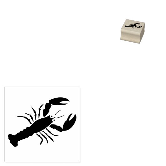 Lobster Red Crustacean Love 4Joanie Gummistempel (Stempel)