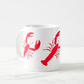 Lobster Red Liebe 4Marty Kaffeetasse (Vorderseite Links)