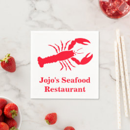 Lobster Red (Name) Jojo's Seafood Restaurant Serviette