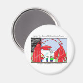 Lobster Restaurant Funny T-Shirts Tasse & Geschenk Magnet (Vorderseite/Rückseite)