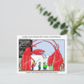 Lobster Restaurant Funny T-Shirts Tasse & Geschenk Postkarte (Stehend Vorderseite)
